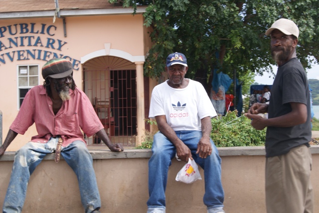 Ямайцы, Ямайка (Public Sanitary Convenience - people on a street, Jamaica) 